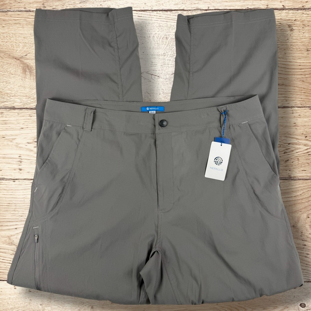 NEPALLO Mens Performance Trophy Pro Stretch Pant Size 38Wx34L Gray NWT‎